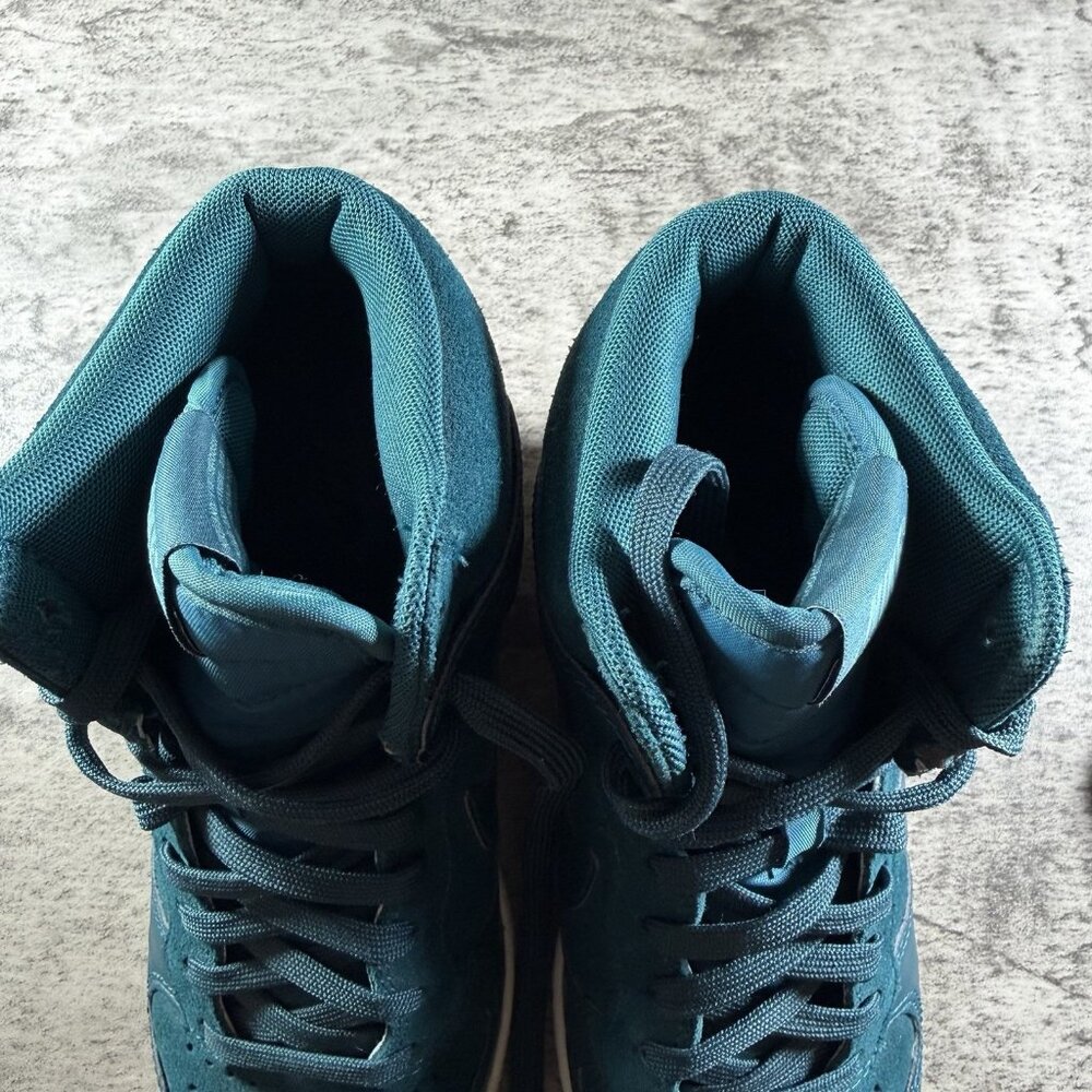 MINT 2013 Nike Dunk Sky Hi Essential Wedge Dark Sea Blue Women Sz 7 528899-300 - Picture 9 of 10